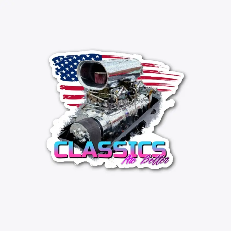 Classics AB 'Merica Motor Sticker